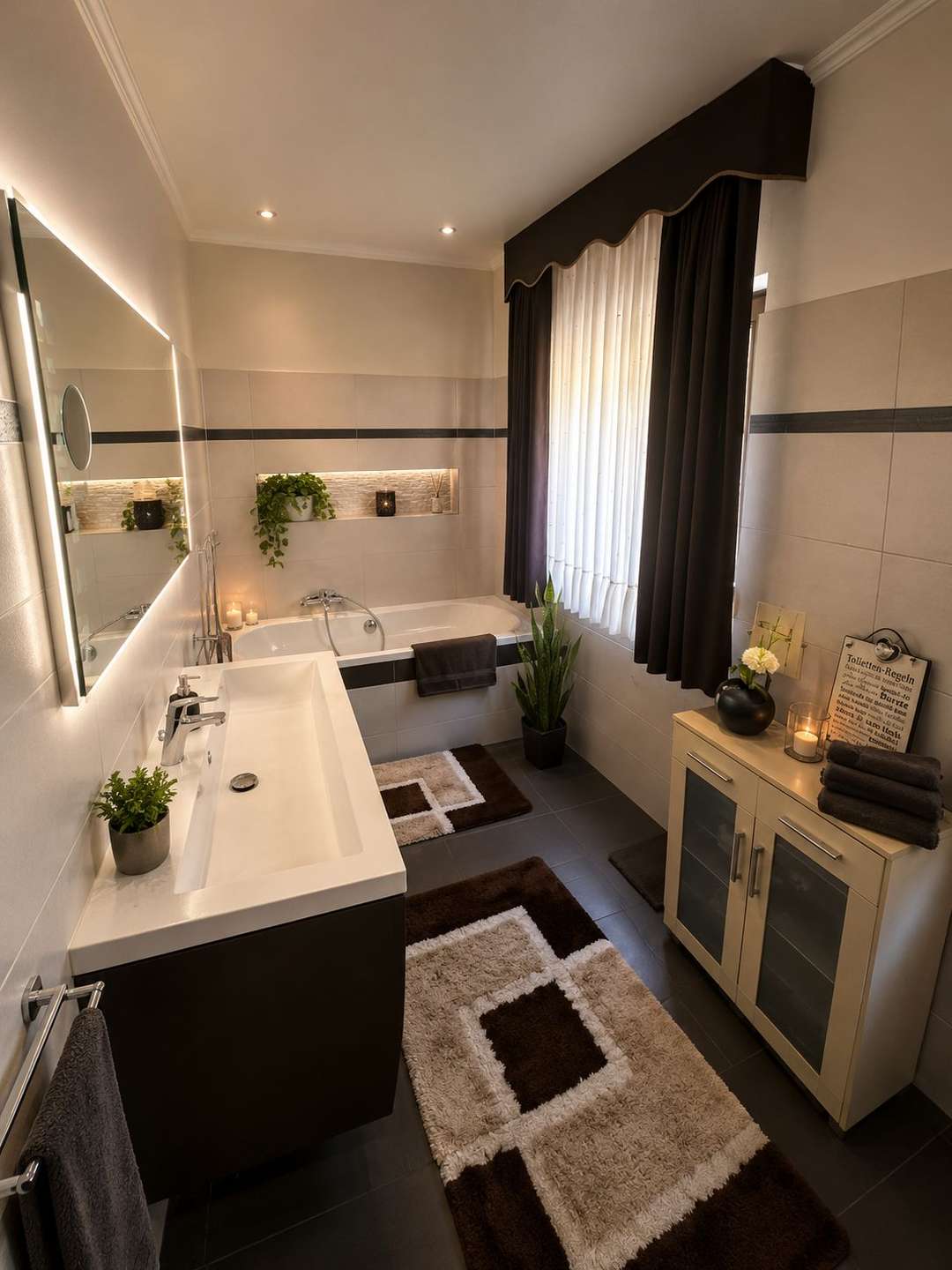 Badezimmer mit Fenster